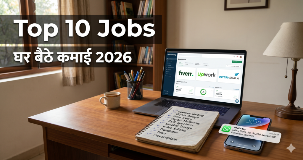 Top 10 Work From Home Jobs for Students in India (2026 Guide)